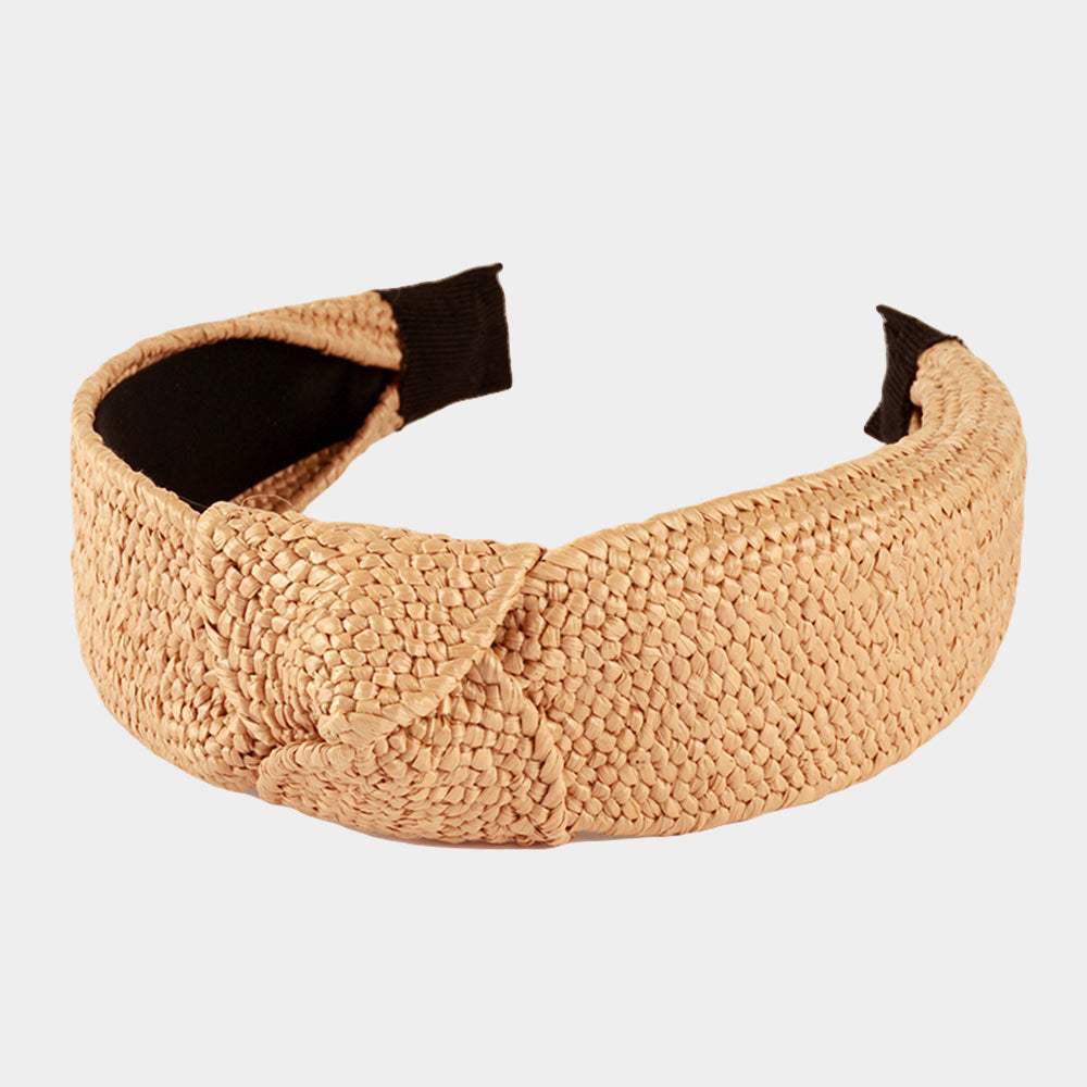 Straw Knot Burnout Headband - Madeline Love - Flyclothing LLC