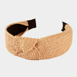 Straw Knot Burnout Headband - Madeline Love - Flyclothing LLC