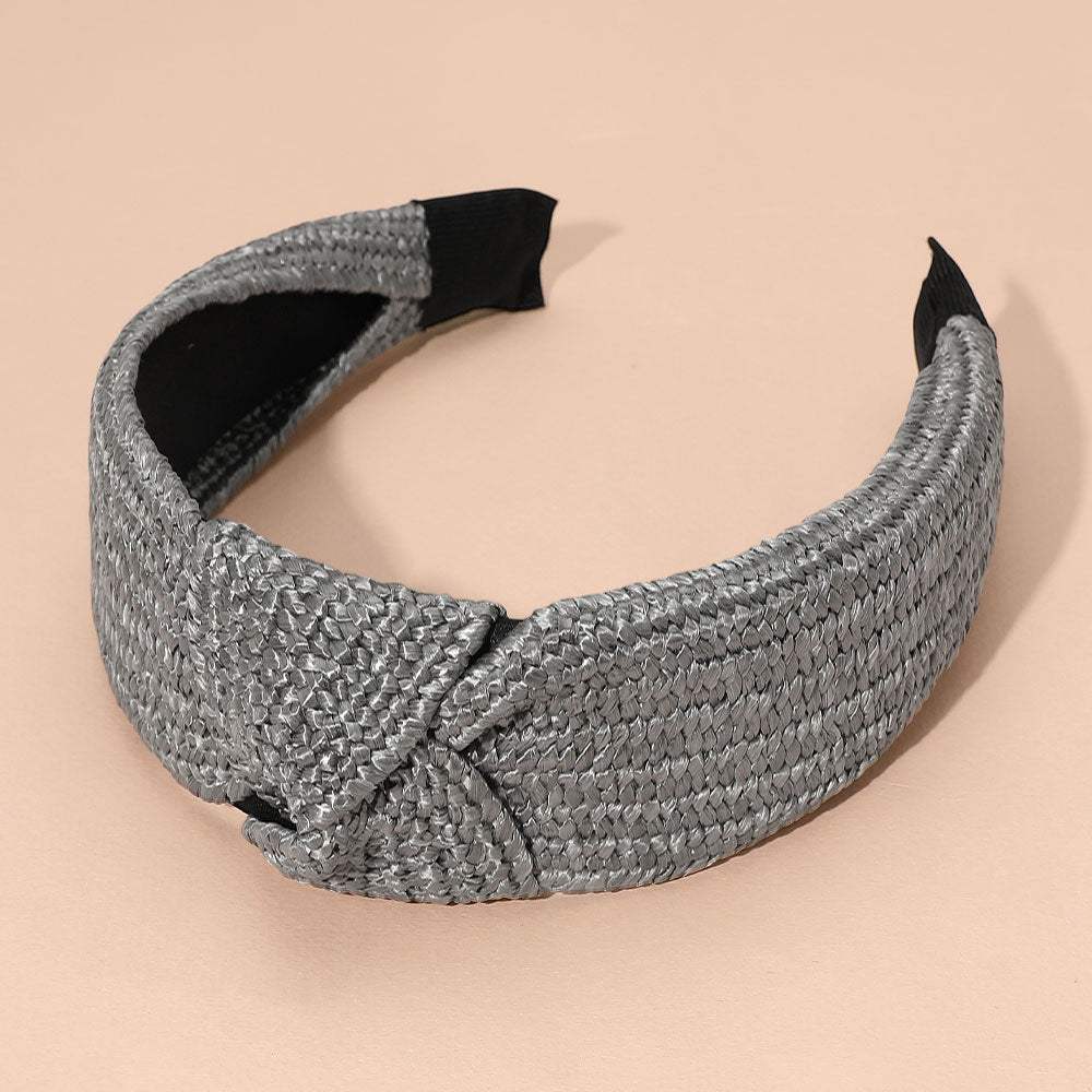 Straw Knot Burnout Headband - Madeline Love - Flyclothing LLC