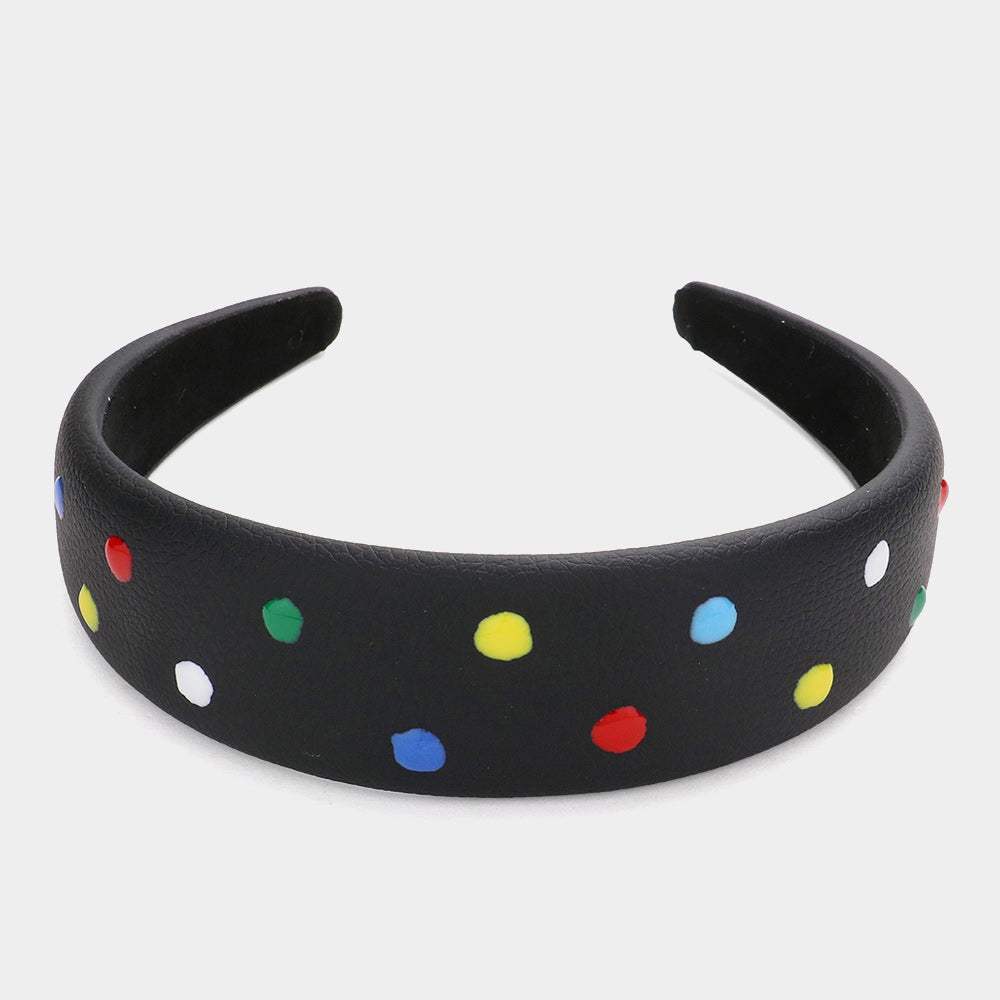 Colorful Polka Dot Headband - Madeline Love - Flyclothing LLC