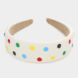 Colorful Polka Dot Headband - Madeline Love - Flyclothing LLC