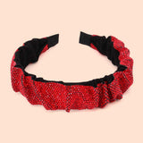 Pleated Rhinestone Headband - Madeline Love - Flyclothing LLC
