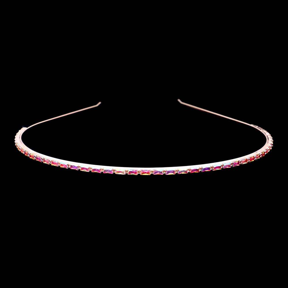 1Row Rectangle Stone Headband - Madeline Love - Flyclothing LLC