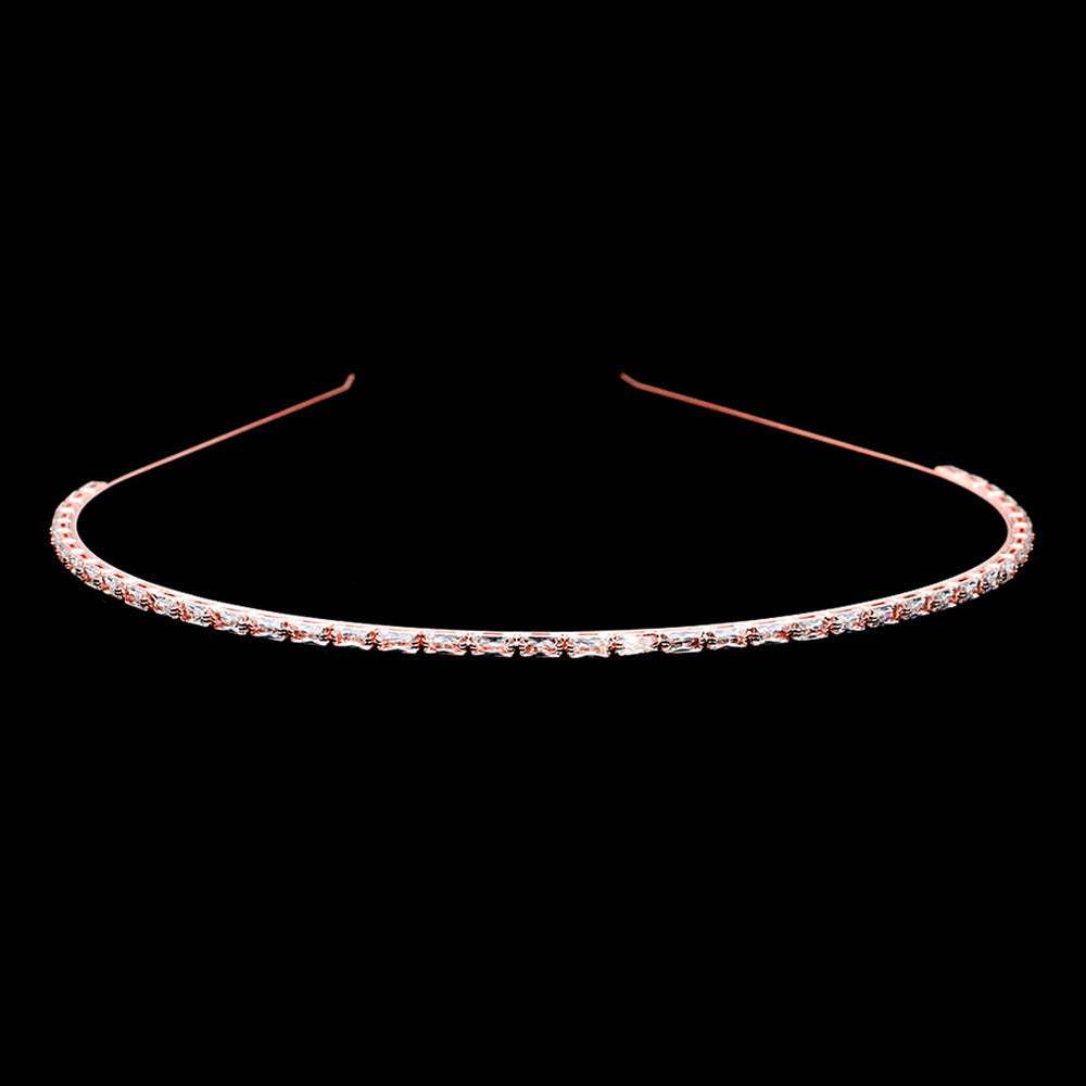 1Row Rectangle Stone Headband - Madeline Love - Flyclothing LLC