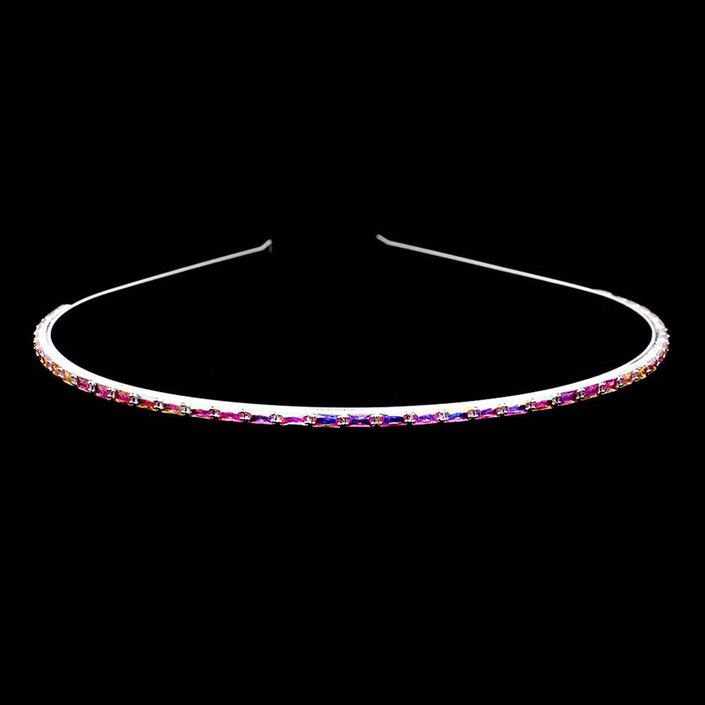 1Row Rectangle Stone Headband - Madeline Love - Flyclothing LLC