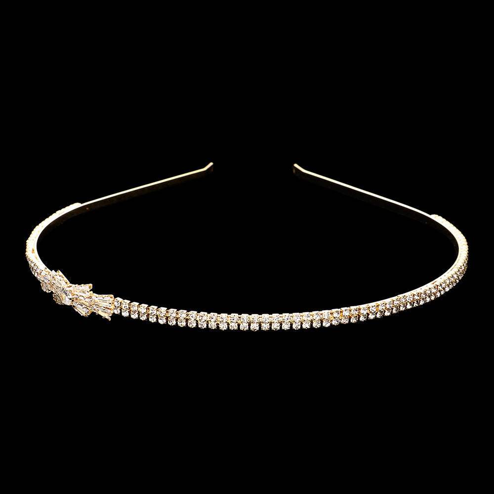 CZ Stone Paved Bow Pointed Headband - Madeline Love - Flyclothing LLC
