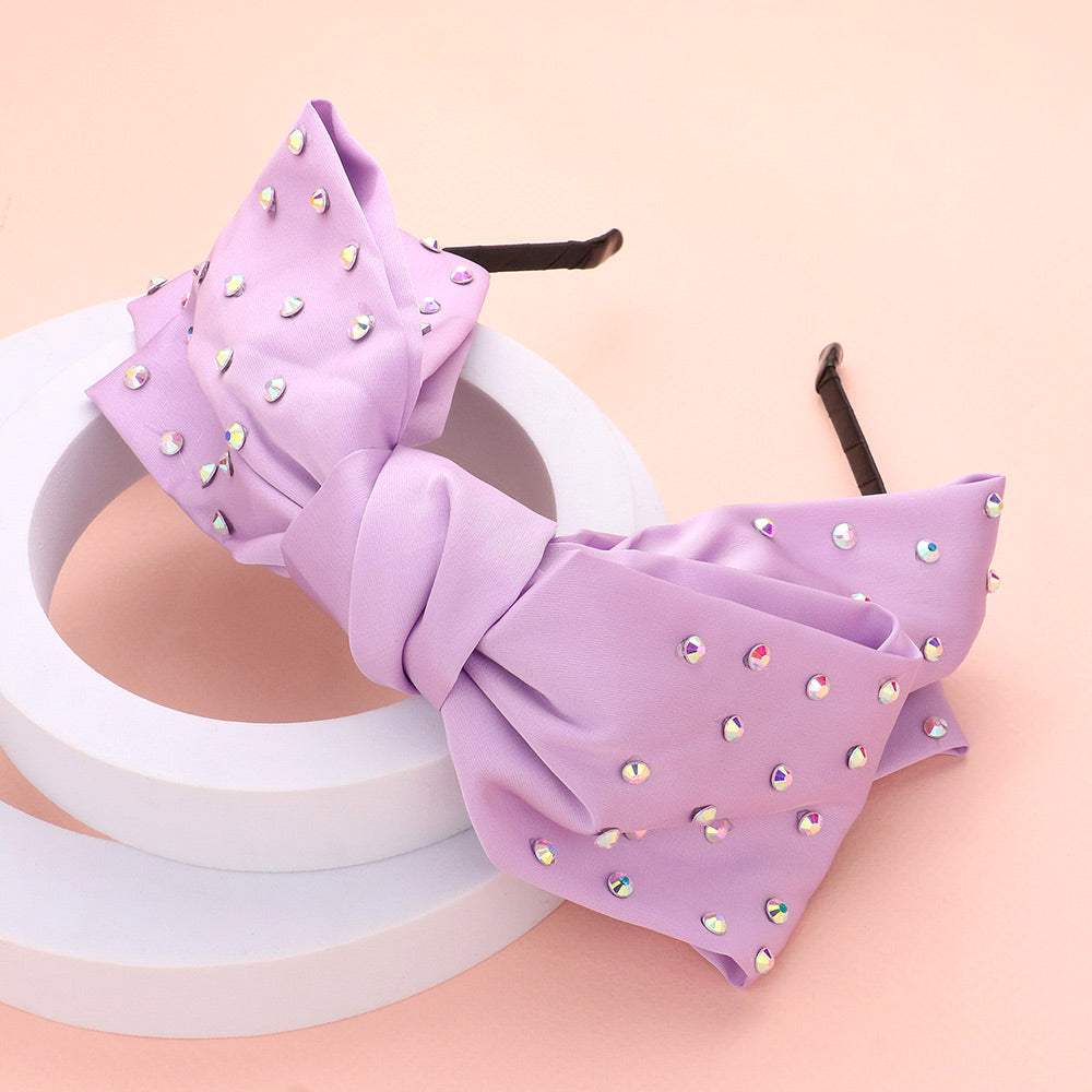 Studded Bow Headband - Madeline Love - Flyclothing LLC