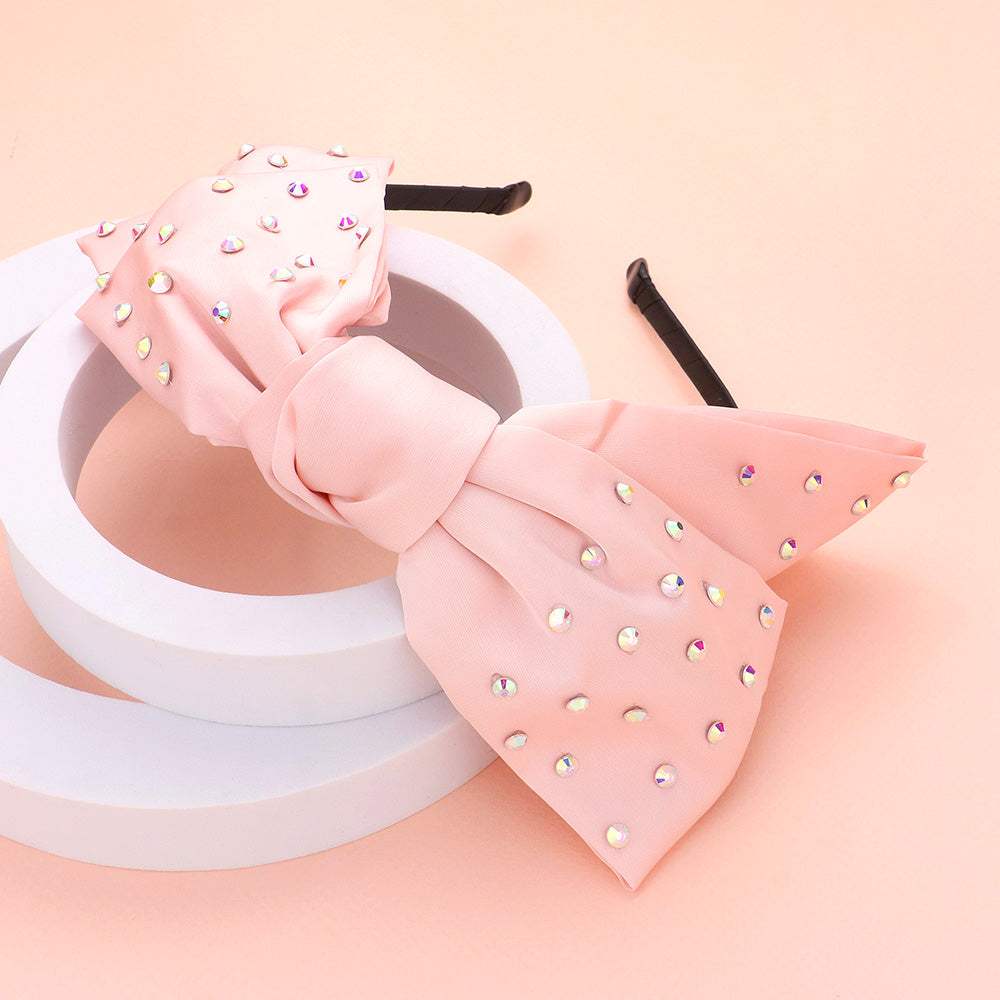 Studded Bow Headband - Madeline Love - Flyclothing LLC