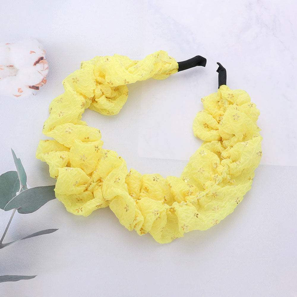 Tiny Flower Pattern Printed Scrunchie Headband - Madeline Love - Flyclothing LLC
