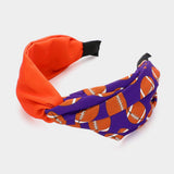 Game Day Football Patterned Twisted Headband - Madeline Love - Flyclothing LLC