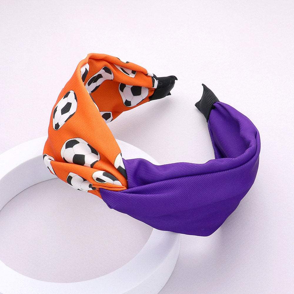 Game Day Soccer Patterned Twisted Headband - Madeline Love - Flyclothing LLC