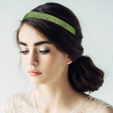 4-Row Bling Square Stone Stretch Headband - Madeline Love - Flyclothing LLC