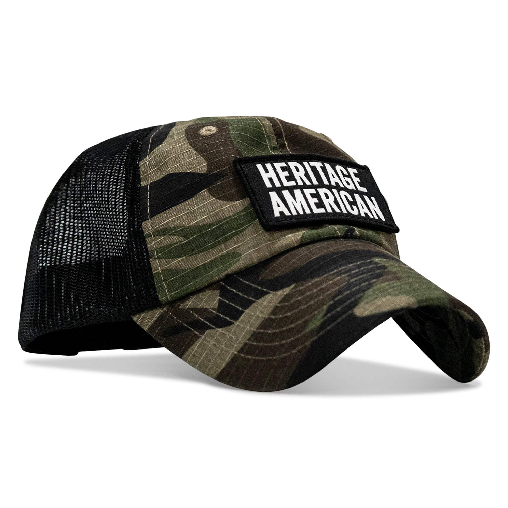 Heritage American Patch Tactical Ripstop Mesh Snapback Hat - DIRTY COWBOY USA - Flyclothing LLC