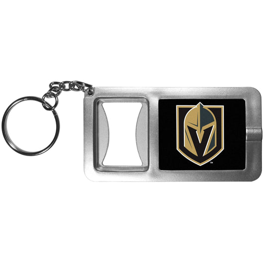 Las Vegas Golden Knights Flashlight Key Chain with Bottle Opener - Las Vegas Golden Knights - Flyclothing LLC