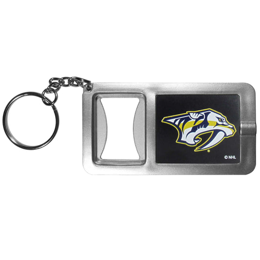 Nashville Predators Flashlight Key Chain with Bottle Opener - Nashville Predators - Flyclothing LLC