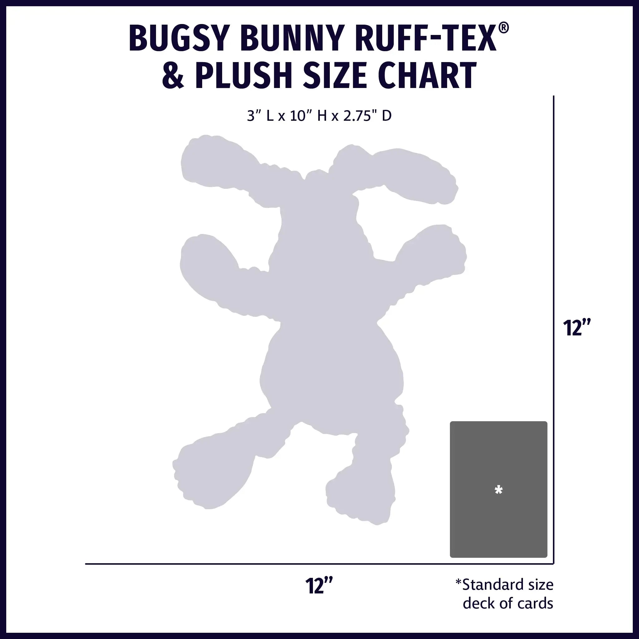 Huggle-Fusion® Bugsy Bunny Plush & Latex Dog Toy - HuggleHounds - Flyclothing LLC