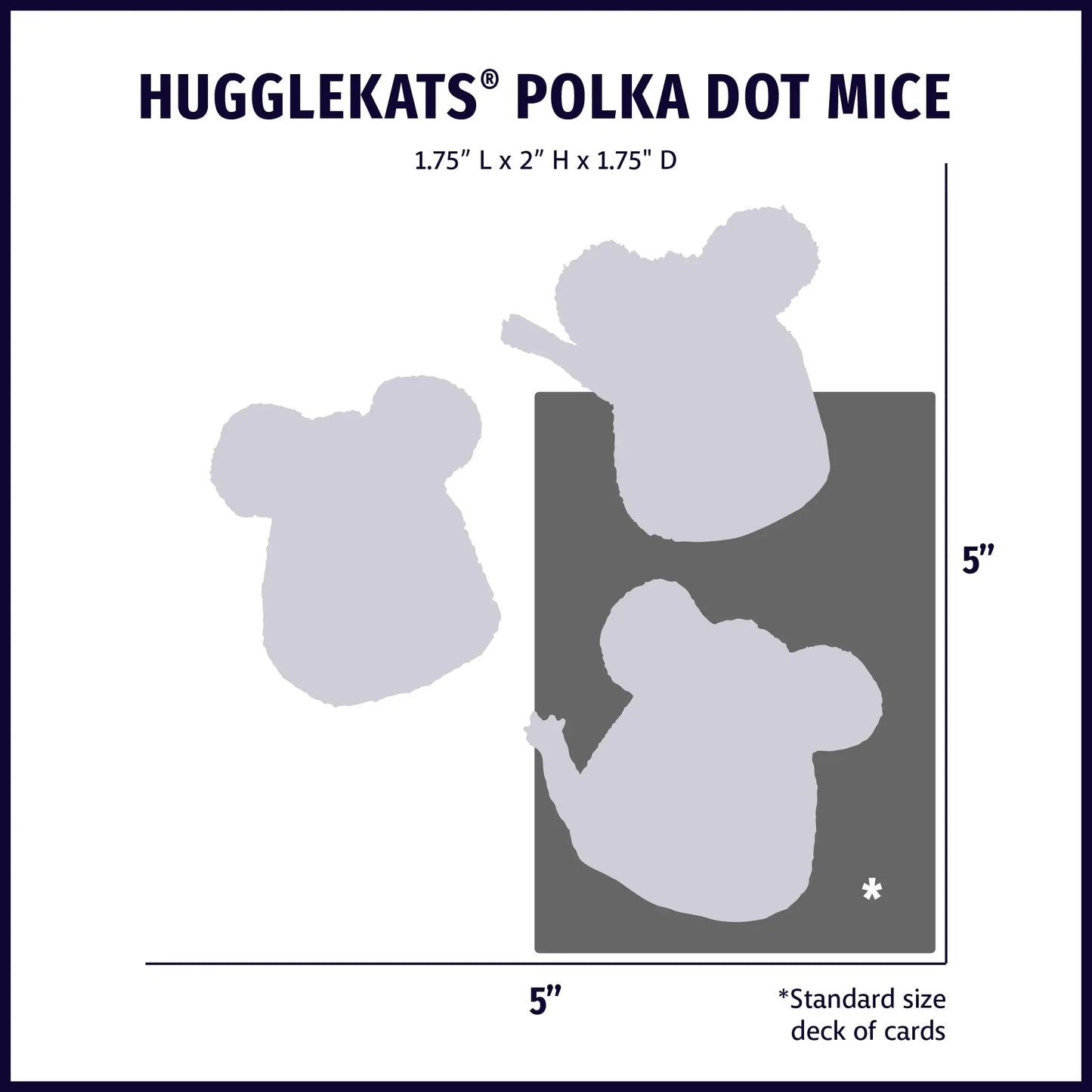 HuggleKats® Polka Dot Mice Bucket of Cat Toys, 16 Pack - HuggleHounds - Flyclothing LLC
