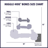 Huggle-Hide® Natural Leather Bone Dog Toy, 3 Pack - HuggleHounds - Flyclothing LLC