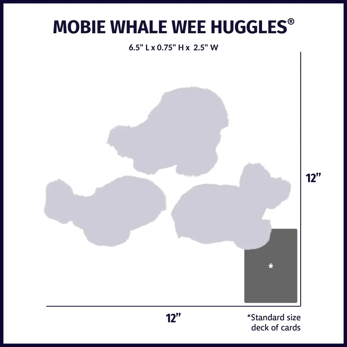Mobie Whale Wee Huggles® Plush Dog Toys, 3 Pack - HuggleHounds - Flyclothing LLC