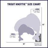 Raucous Rainbow Trout Knottie® Plush Dog Toy - HuggleHounds - Flyclothing LLC