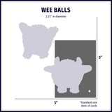 Wee Huggles® Assorted Balls Dog Toys, 5 Pack - HuggleHounds - Flyclothing LLC