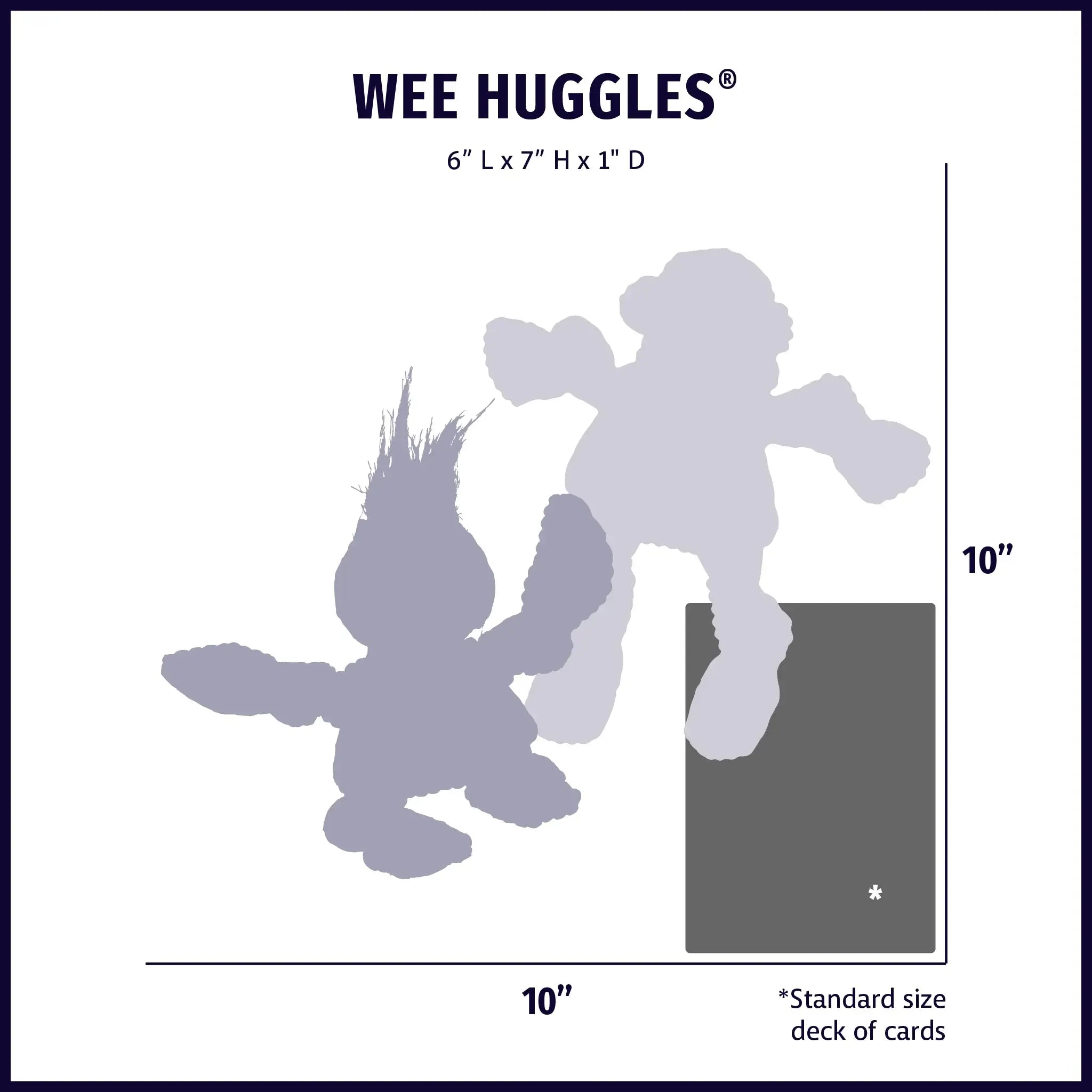 Wee Huggles® Assorted Dog People™ Plush Dog Toys, 3 Pack - HuggleHounds - Flyclothing LLC