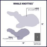 Mobie Whale Knottie® Plush Dog Toy - HuggleHounds - Flyclothing LLC