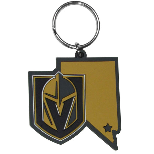 Las Vegas Golden Knights Home State Flexi Key Chain - Las Vegas Golden Knights - Flyclothing LLC