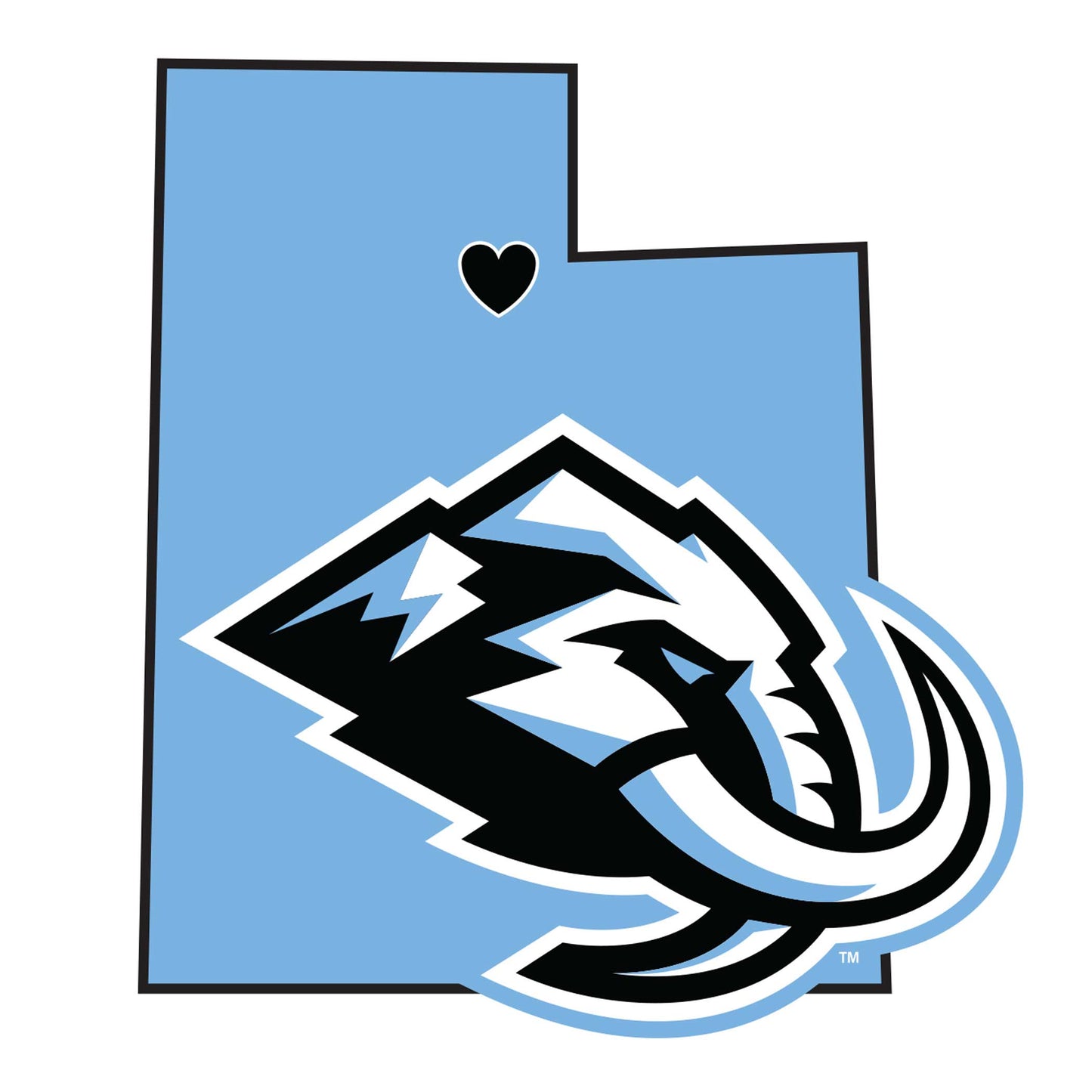 Utah Mammoth® Home State Decal