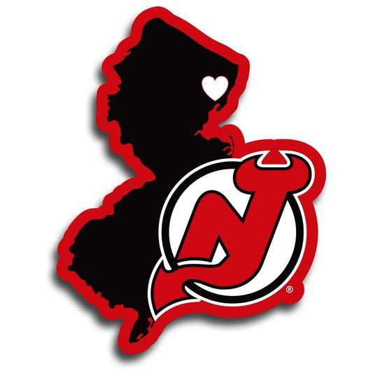 New Jersey Devils Home State Decal - New Jersey Devils - Flyclothing LLC