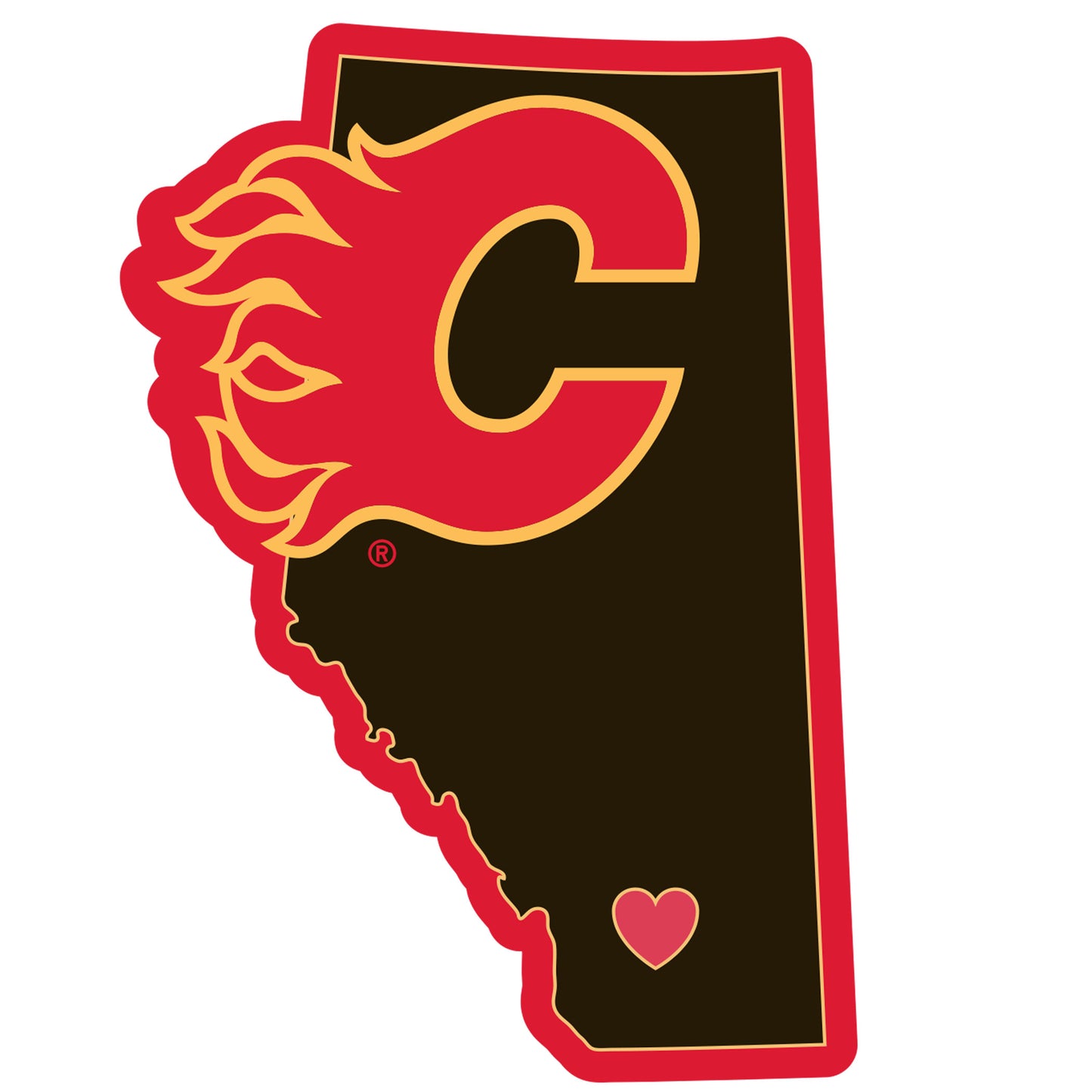 Calgary Flames® Home State Decal