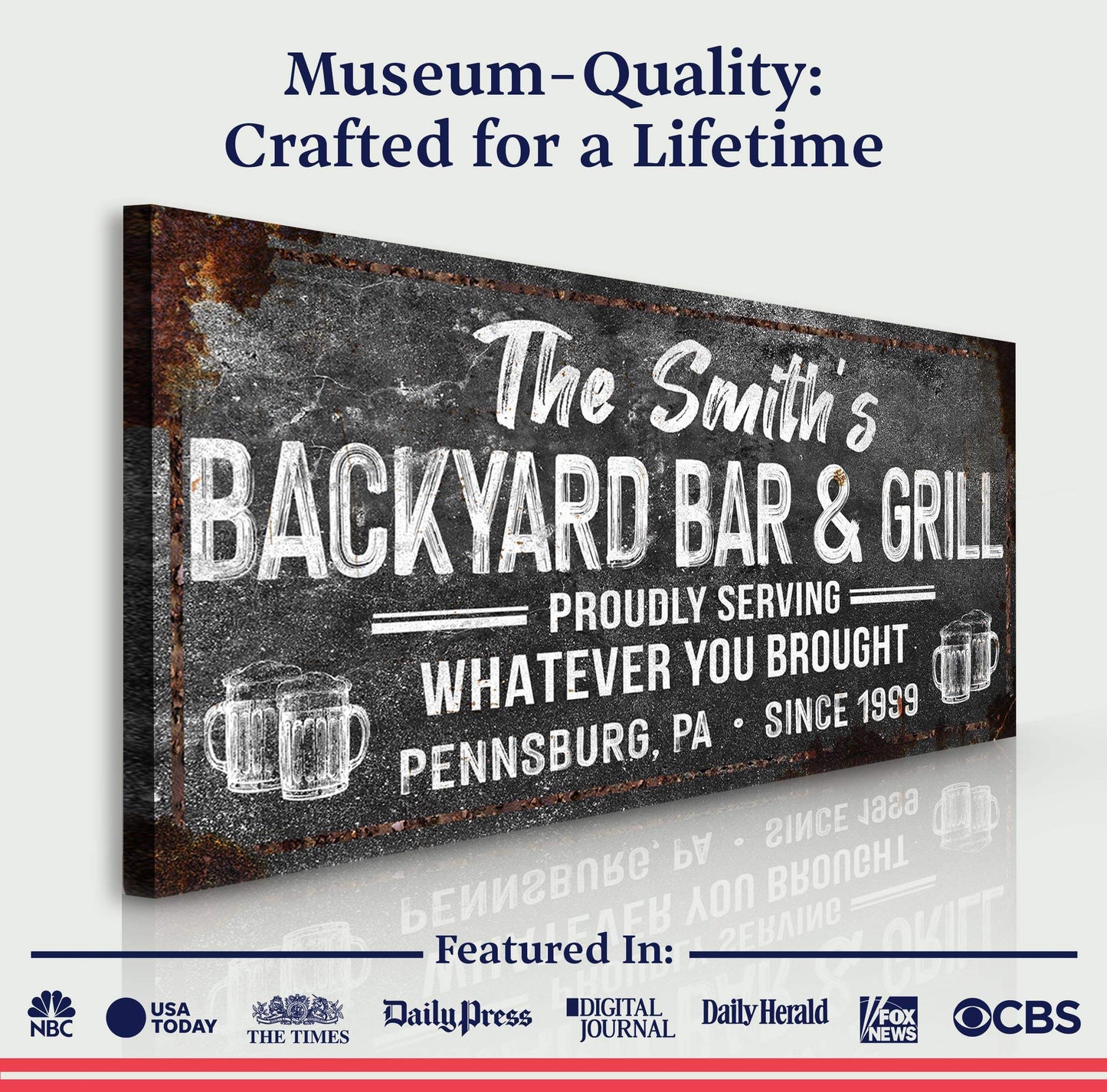 Backyard Bar & Grill Sign XXIII - Tailored Canvases - Flyclothing LLC