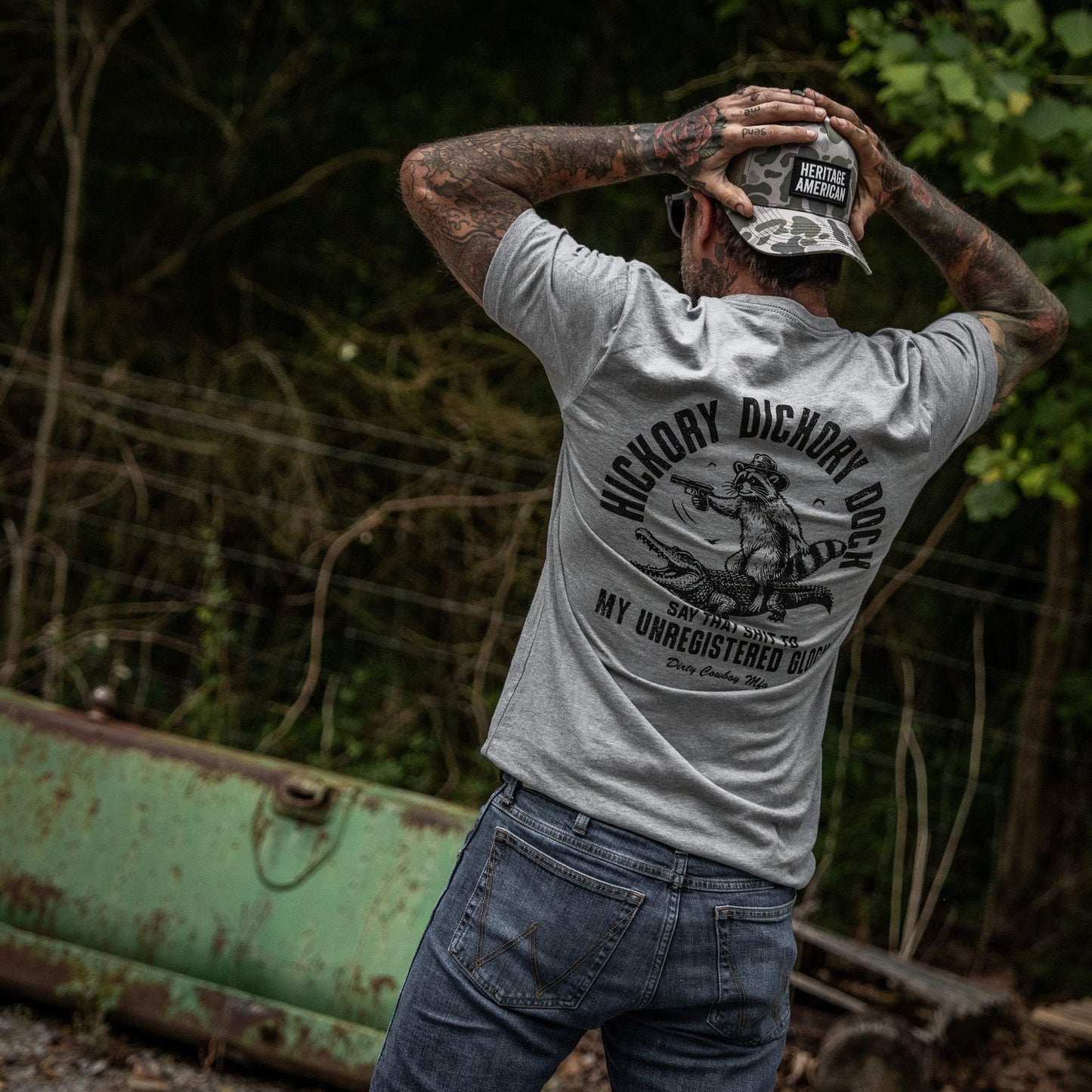 Hickory Dickory Dock Men's T-Shirt - DIRTY COWBOY USA - Flyclothing LLC