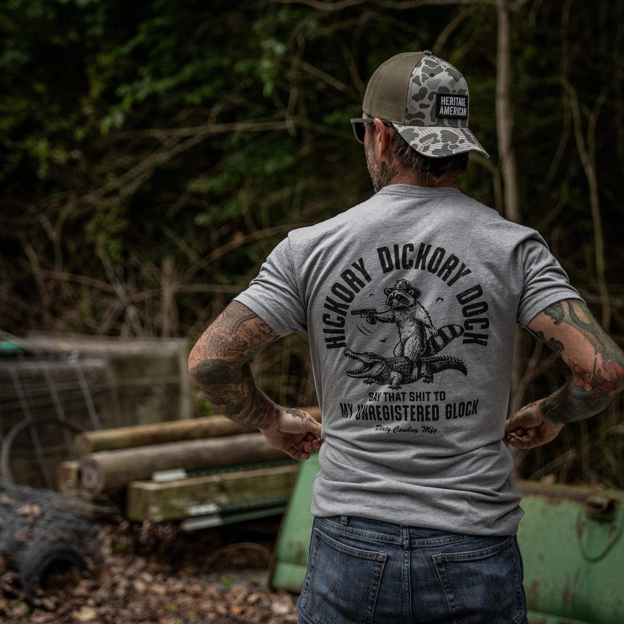 Hickory Dickory Dock Men's T-Shirt - DIRTY COWBOY USA - Flyclothing LLC