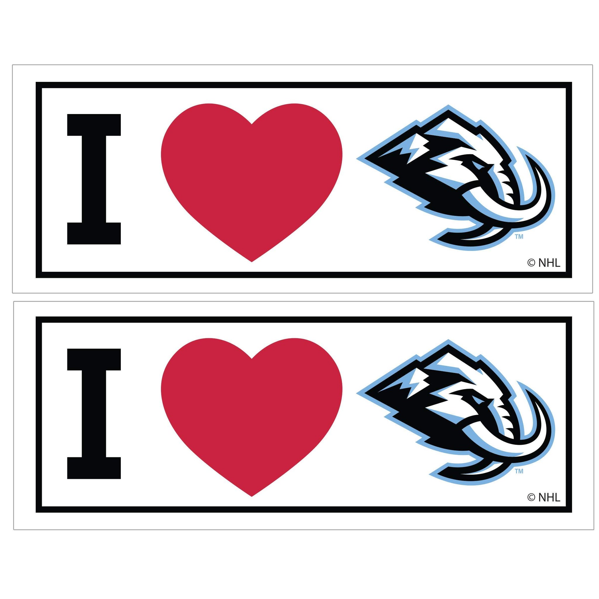 Utah Mammoth® I Heart Bumper Style Decal, 2 pack - Siskiyou - Flyclothing LLC