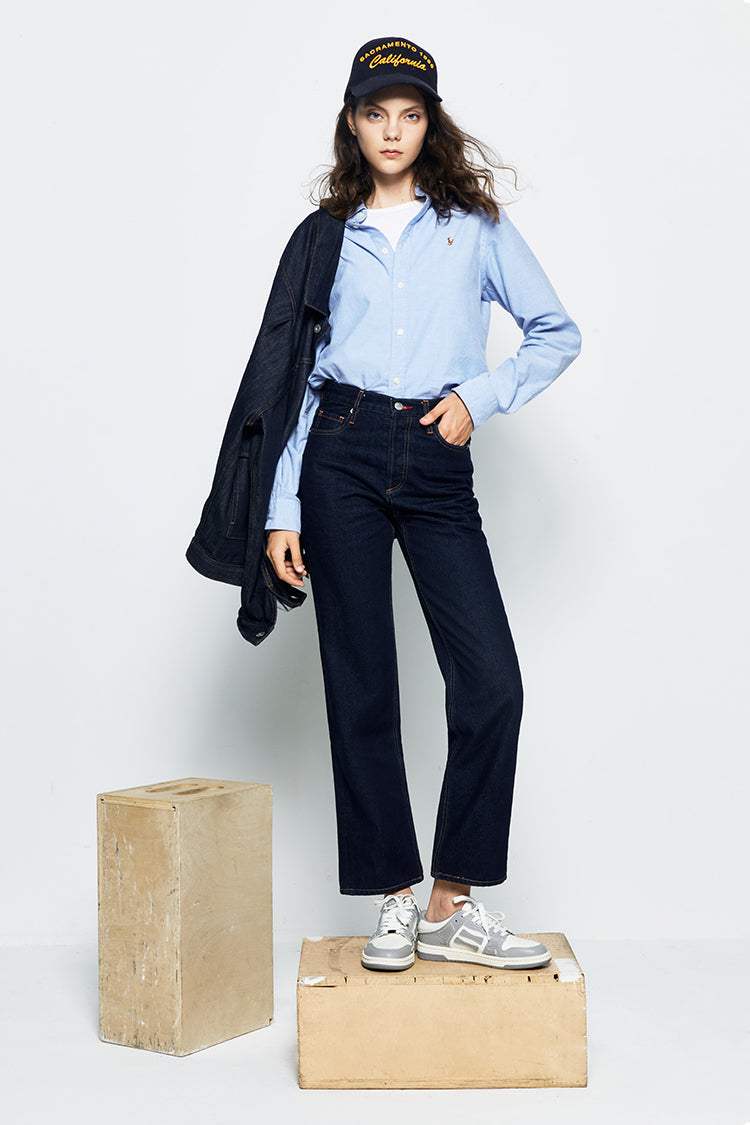Manhattan High Rise Straight Ankle Jeans HJ160 - Hey Joanie - Flyclothing LLC