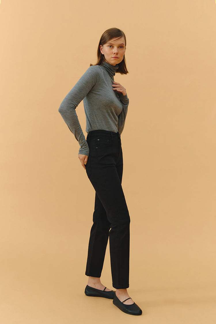 Two Shots High Rise Straight Crop Jeans HJ013 - Hey Joanie - Flyclothing LLC