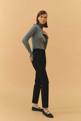 Two Shots High Rise Straight Crop Jeans HJ013 - Hey Joanie - Flyclothing LLC
