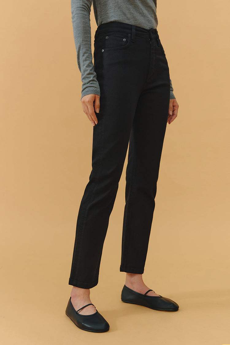 Two Shots High Rise Straight Crop Jeans HJ013 - Hey Joanie - Flyclothing LLC
