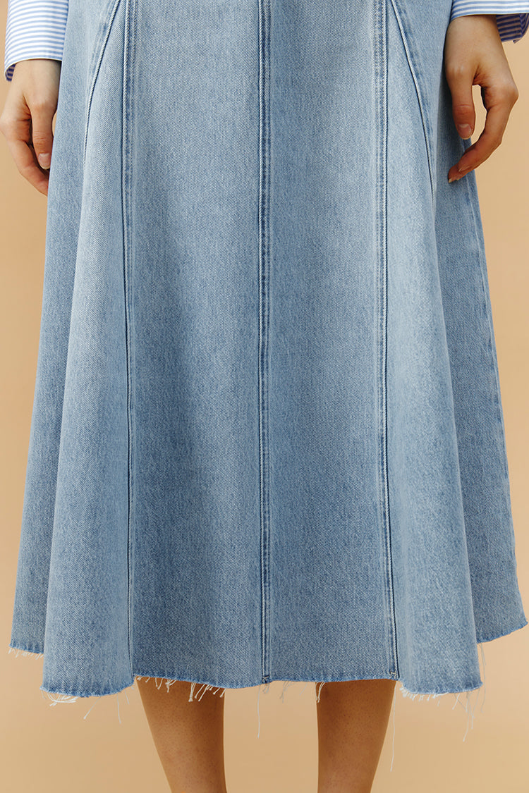 Monica Swing Denim Midi Skirt HJ806 - Hey Joanie - Flyclothing LLC