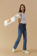 Activity Grrrl High Rise Kick Crop Jeans HJ017 - Hey Joanie - Flyclothing LLC