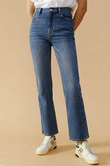 Activity Grrrl High Rise Kick Crop Jeans HJ017 - Hey Joanie - Flyclothing LLC
