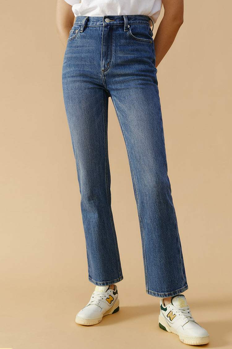 Activity Grrrl High Rise Kick Crop Jeans HJ017 - Hey Joanie - Flyclothing LLC