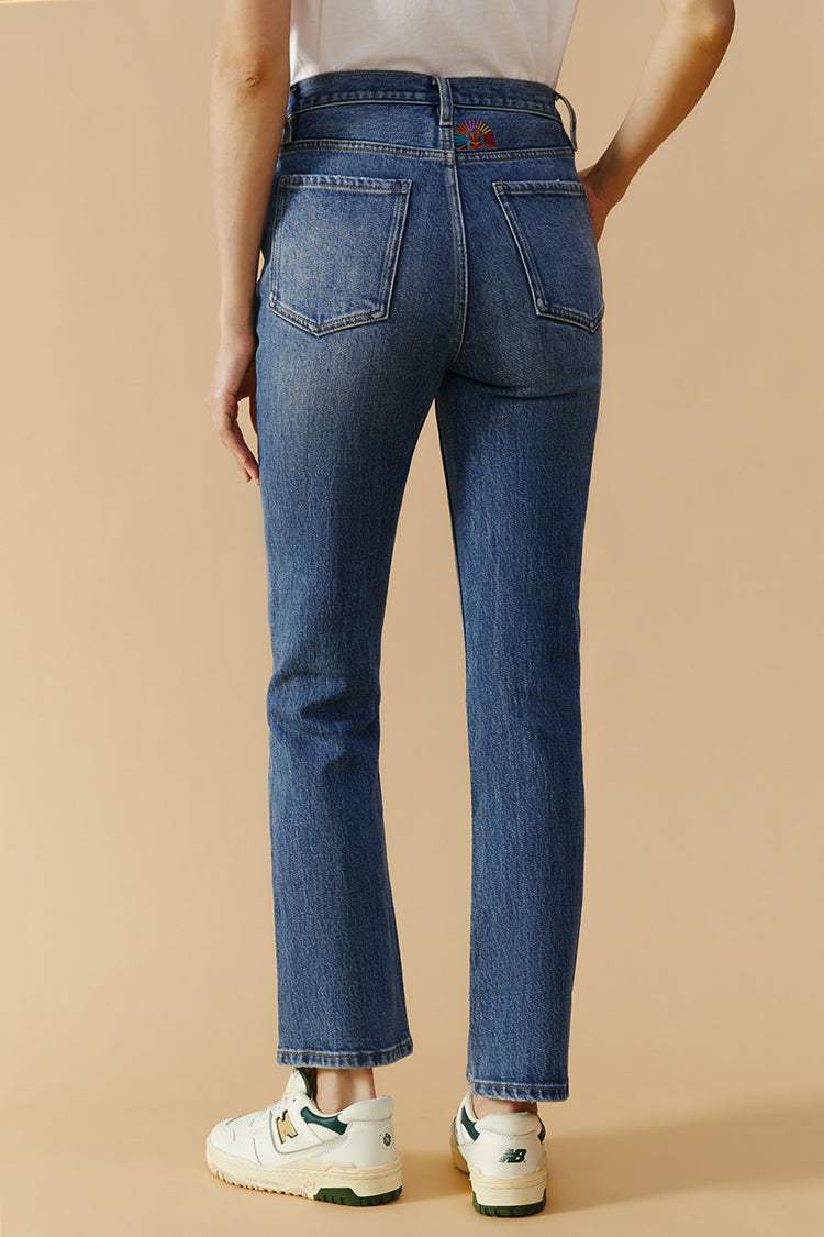 Activity Grrrl High Rise Kick Crop Jeans HJ017 - Hey Joanie - Flyclothing LLC
