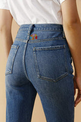 Activity Grrrl High Rise Kick Crop Jeans HJ017 - Hey Joanie - Flyclothing LLC
