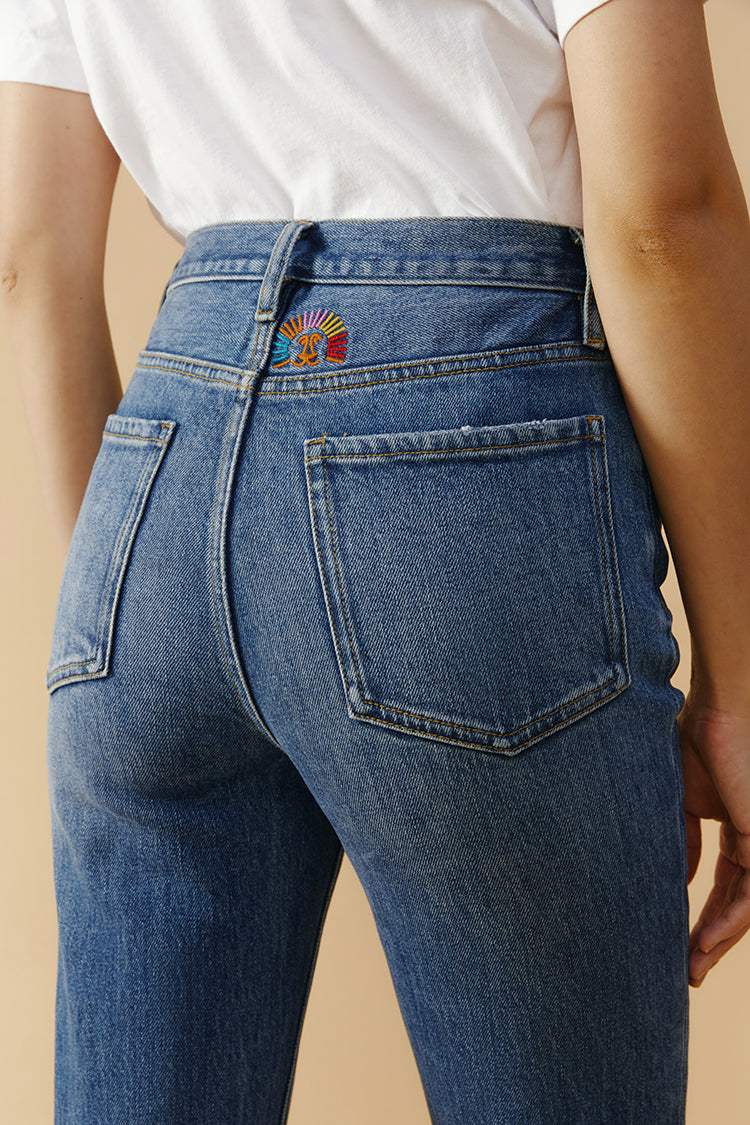Activity Grrrl High Rise Kick Crop Jeans HJ017 - Hey Joanie - Flyclothing LLC