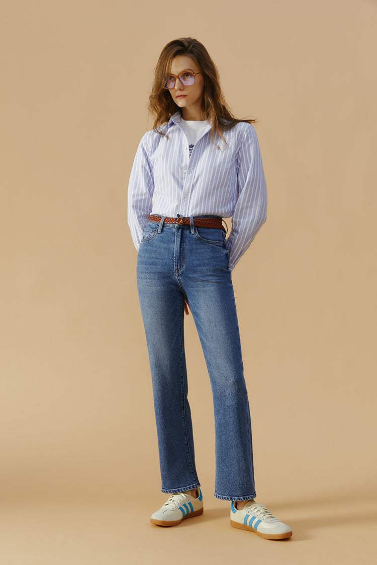 Chelsea High Rise Straight Crop Jeans HJ005 - Hey Joanie - Flyclothing LLC
