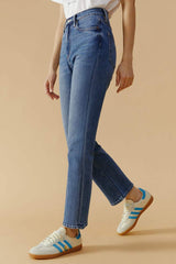 Chelsea High Rise Straight Crop Jeans HJ005 - Hey Joanie - Flyclothing LLC