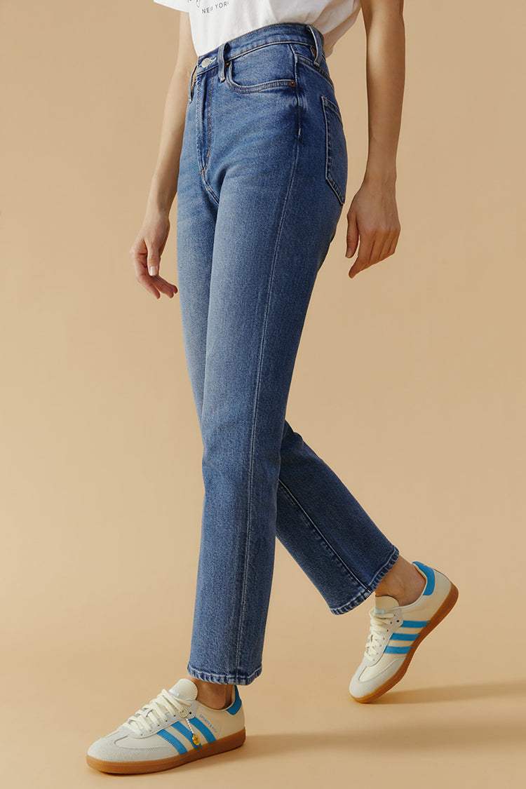 Chelsea High Rise Straight Crop Jeans HJ005 - Hey Joanie - Flyclothing LLC