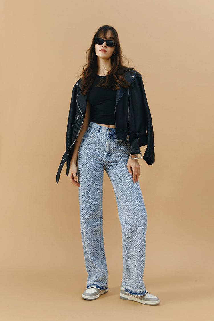Coney Island Whitefish Tweed Wide Jeans HJ007 [FINAL SALE] - Hey Joanie - Flyclothing LLC